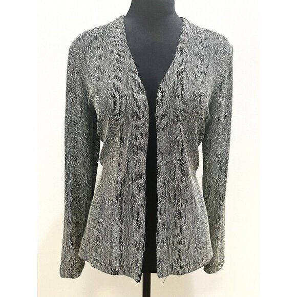 Ronnie Nicole Jackets & Blazers - VTG Ronni Nicole by Ouida Sz Med Sparkly Party Cardigan Jacket Bling Shimmer